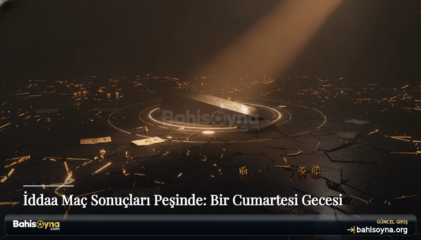 İddaa Maç Sonuçları Peşinde: Bir Cumartesi Gecesi