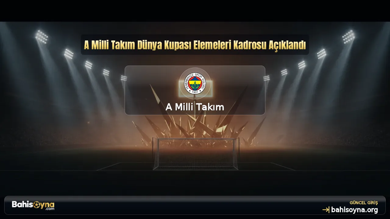 A Milli Takım Dünya Kupası Elemeleri Kadrosu Açıklandı