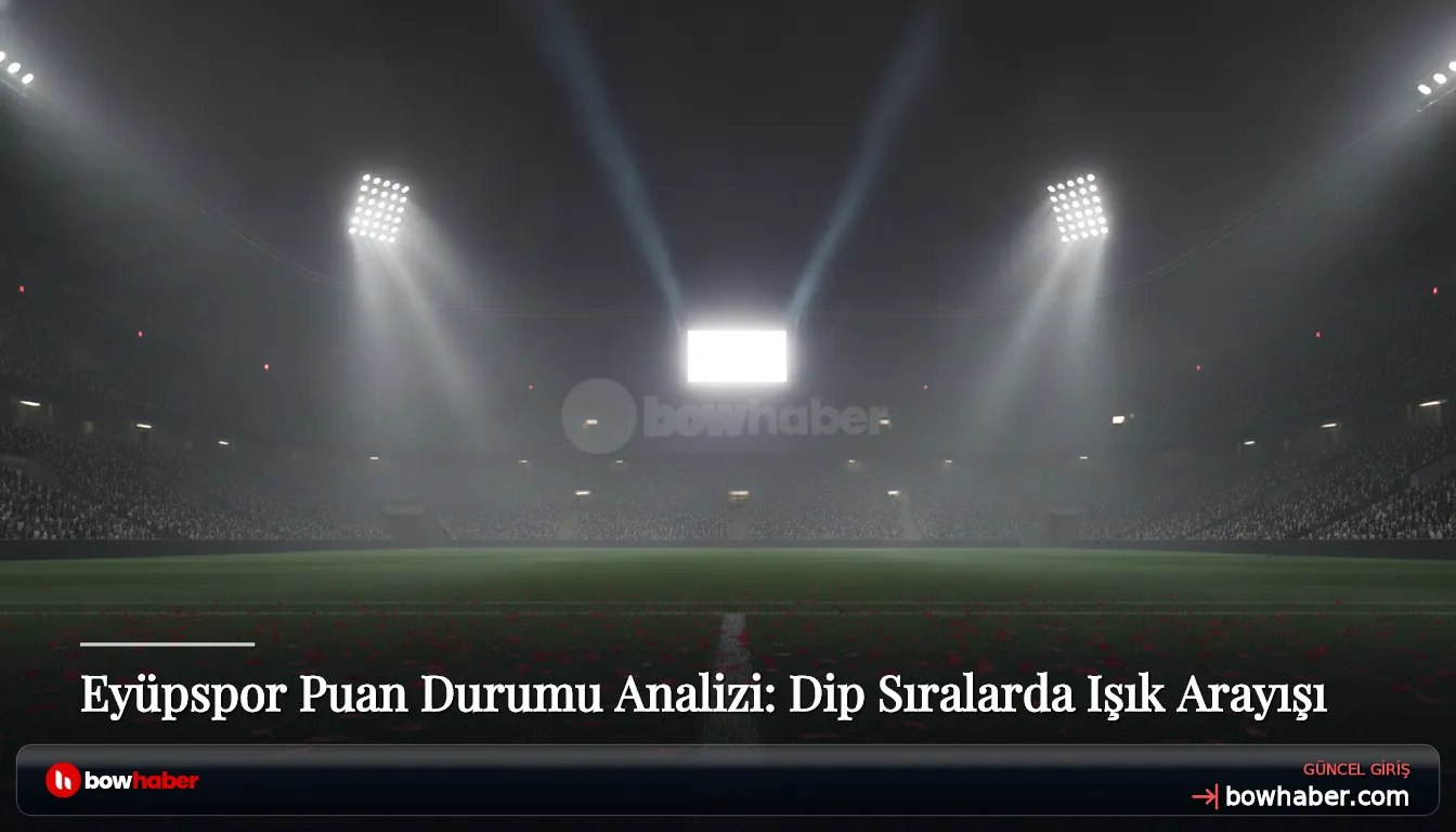 Eyüpspor Puan Durumu Analizi: Dip Sıralarda Işık Arayışı