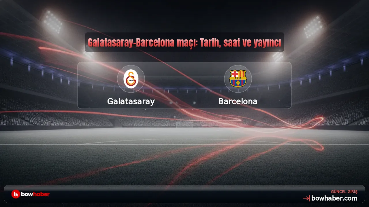 Galatasaray-Barcelona maçı: Tarih, saat ve yayıncı