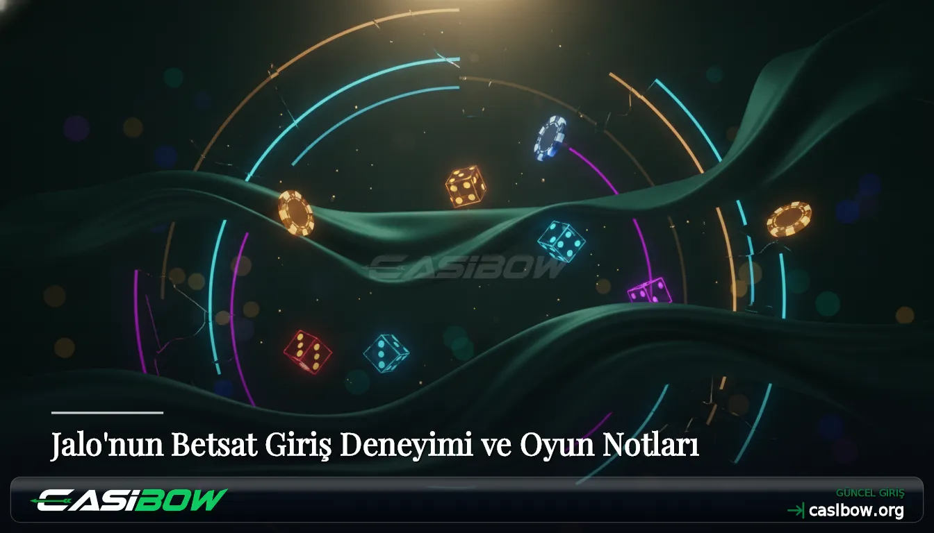 Jalo'nun Betsat Giriş Deneyimi ve Oyun Notları