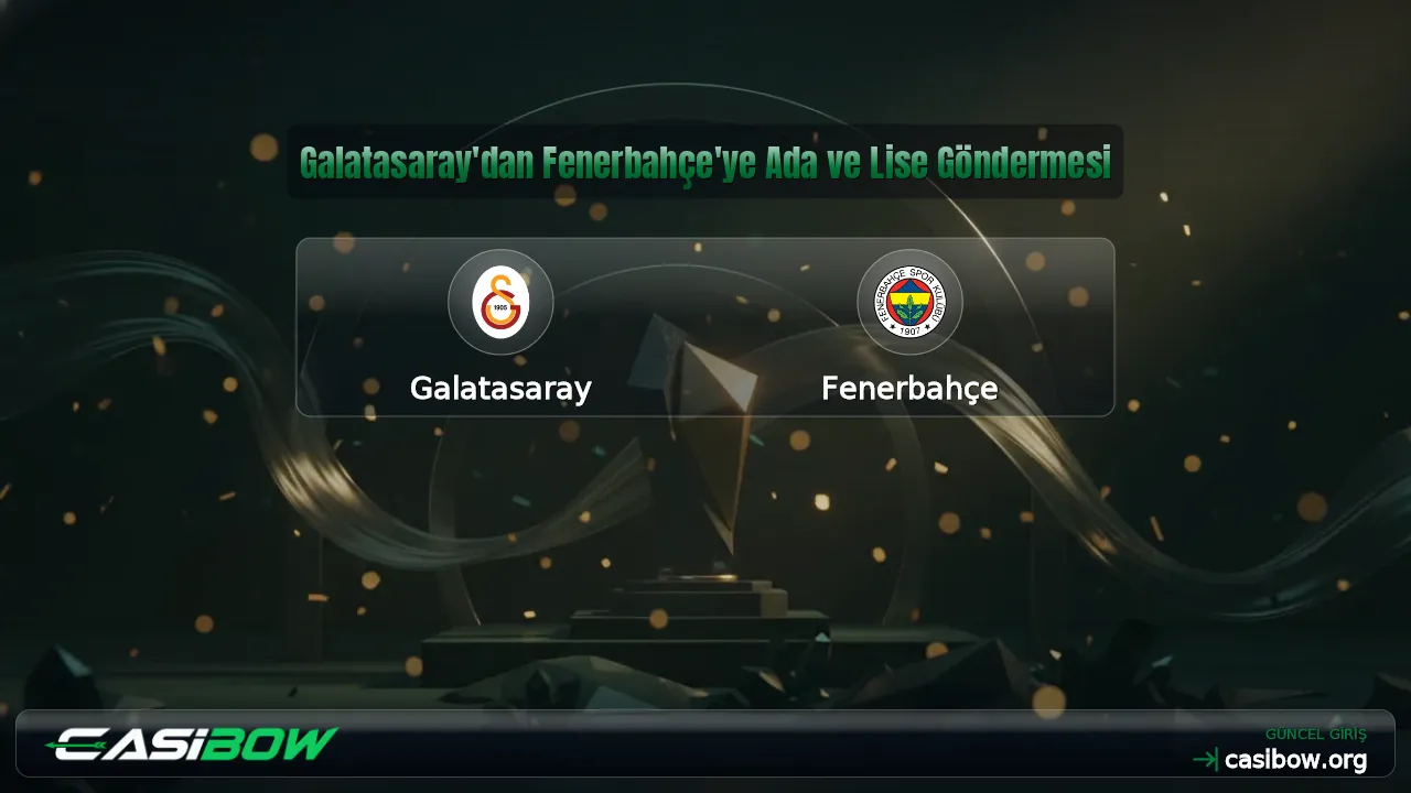 Galatasaray'dan Fenerbahçe'ye Ada ve Lise Göndermesi