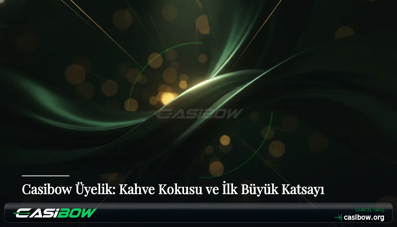 Casibow Üyelik: Kahve Kokusu ve İlk Büyük Katsayı