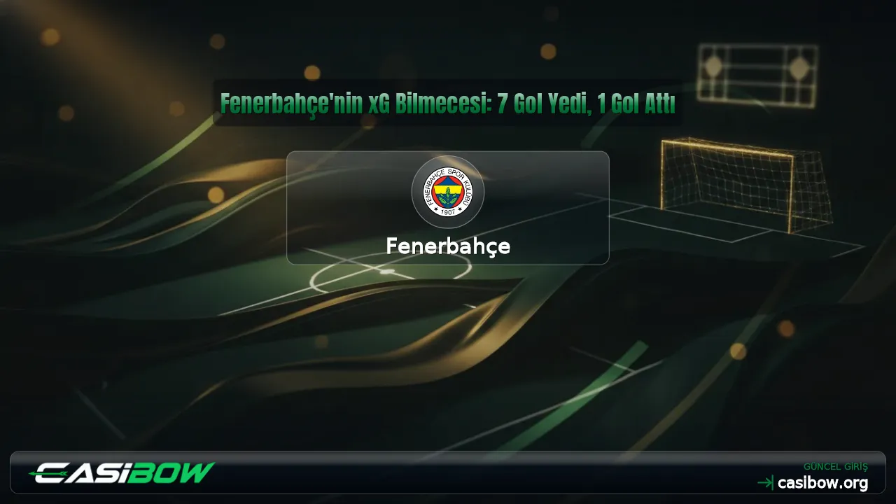 Fenerbahçe'nin xG Bilmecesi: 7 Gol Yedi, 1 Gol Attı