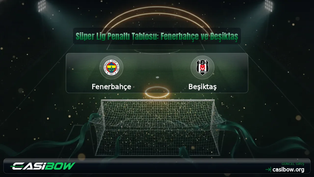 Süper Lig Penaltı Tablosu: Fenerbahçe ve Beşiktaş