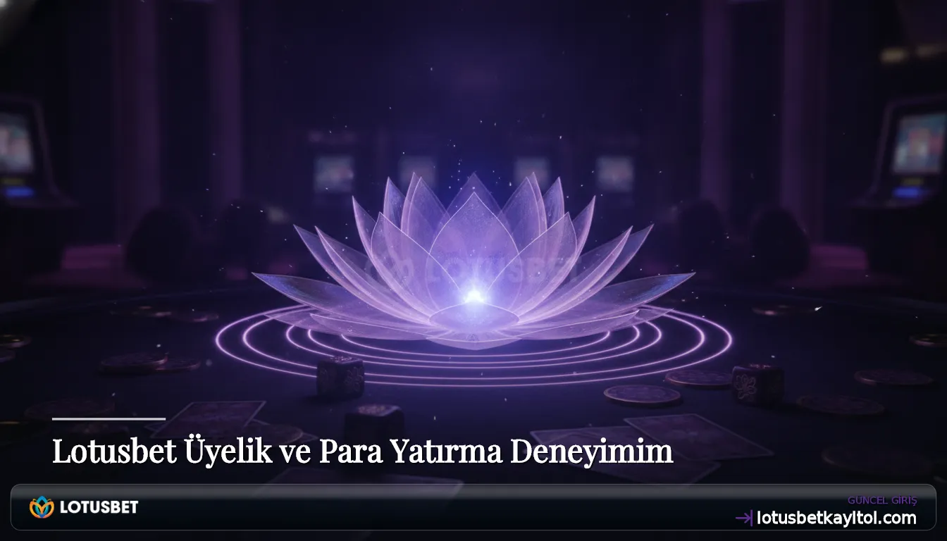 Lotusbet Üyelik ve Para Yatırma Deneyimim