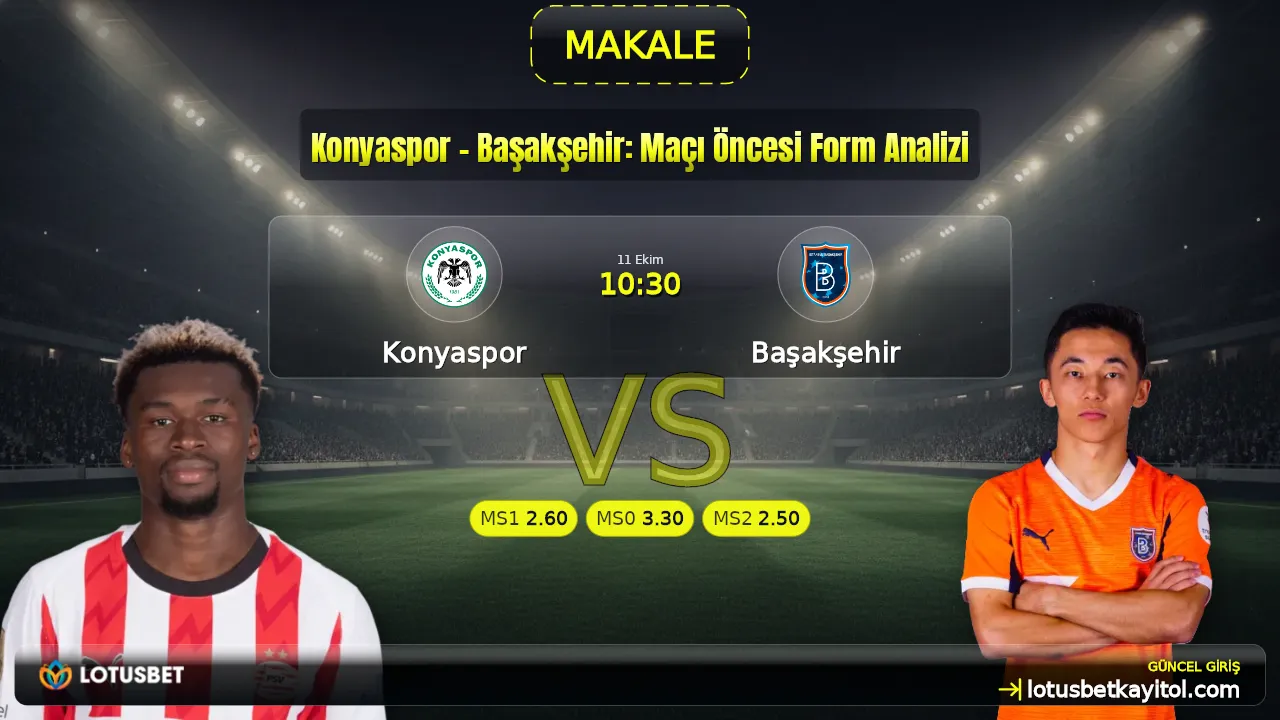 Konyaspor - Başakşehir: Maçı Öncesi Form Analizi