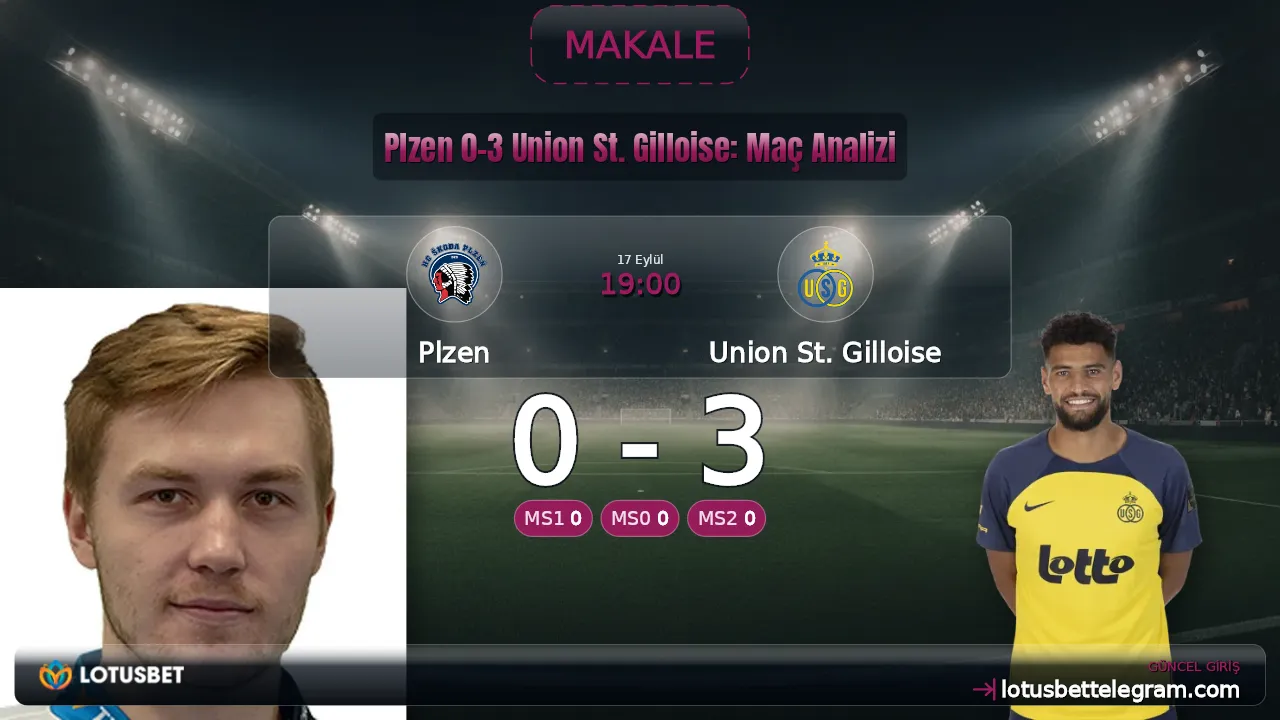 Plzen 0-3 Union St. Gilloise: Maç Analizi