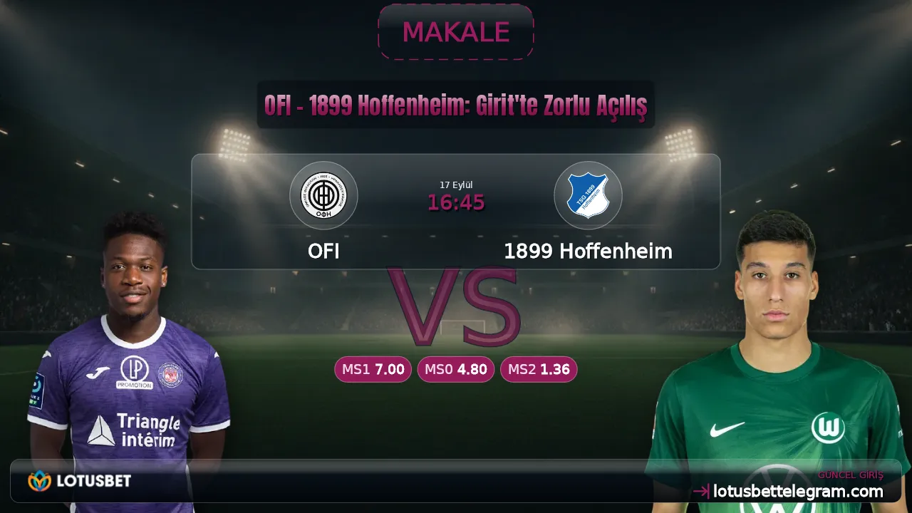 OFI - 1899 Hoffenheim: Girit'te Zorlu Açılış
